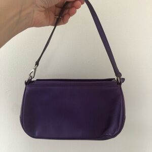 Coach Deep Purple Leather Handbag